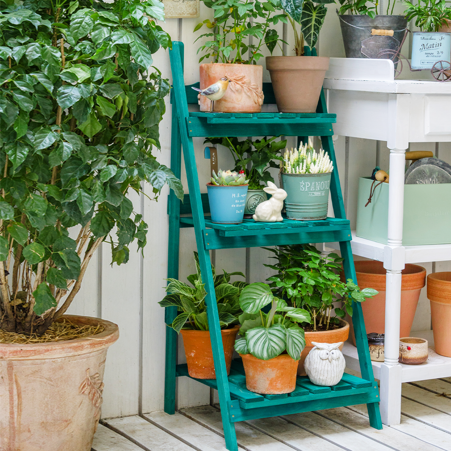 Folding Plant Stand