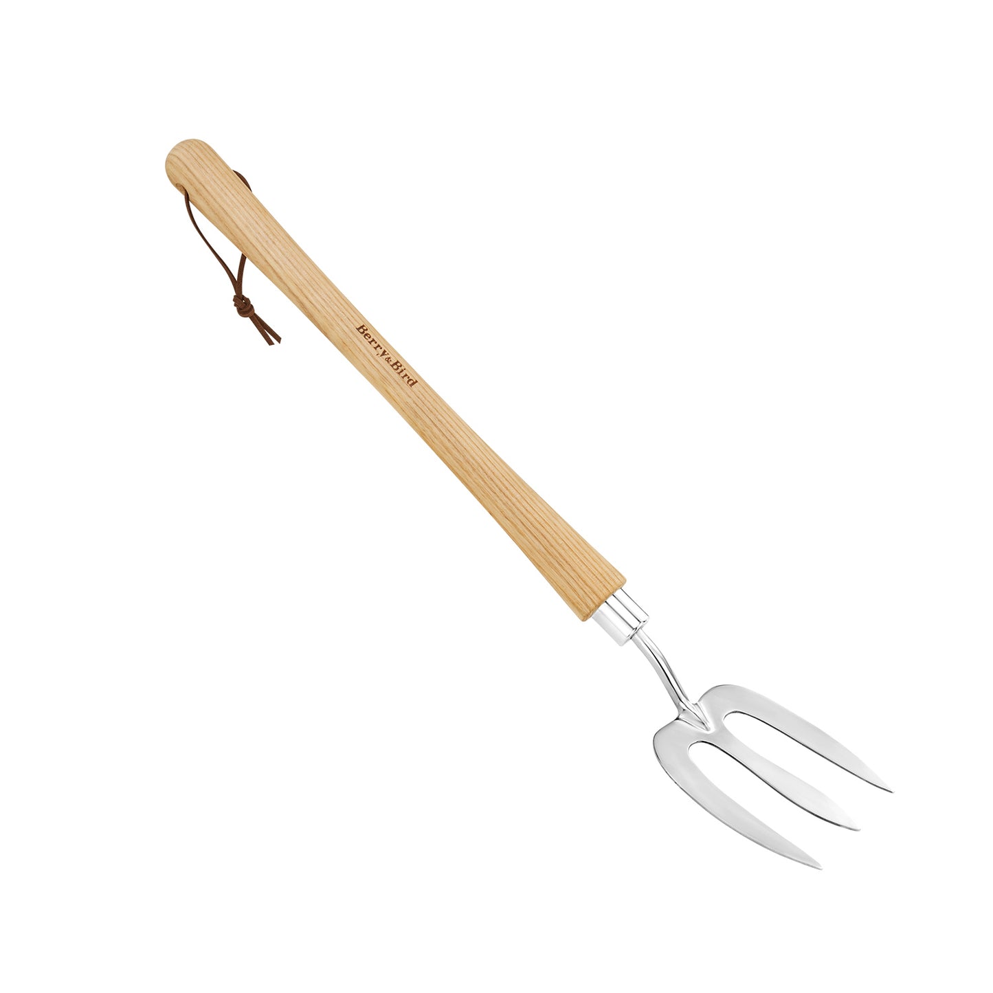 Garden Tools Border Hand Fork with Wood Handle Stainless Steel Hand Weed Fork