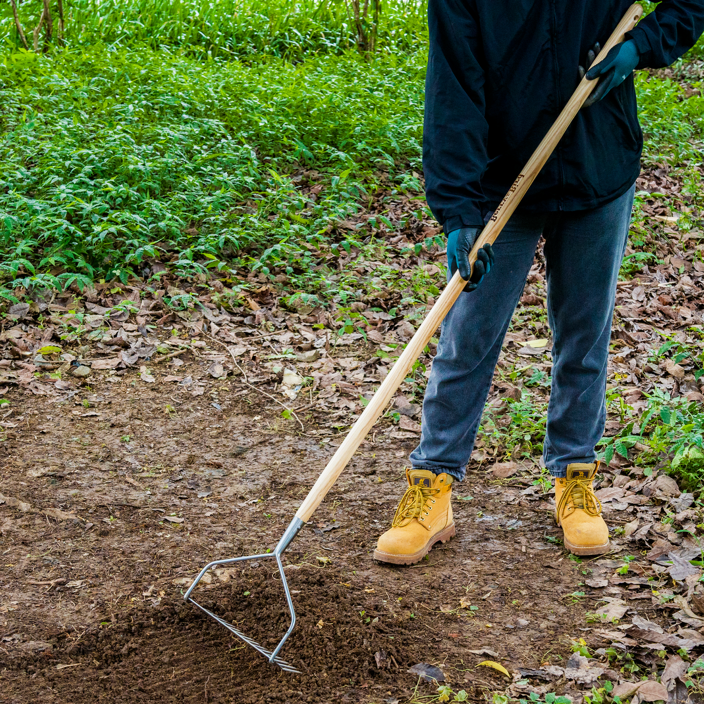 Stainless Steel Long Handle Soil Rake