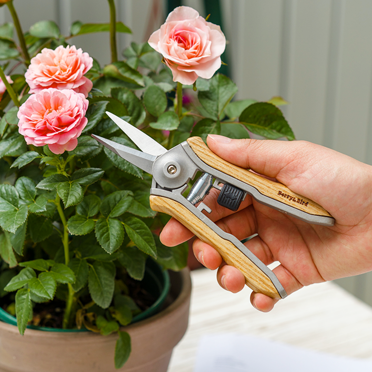 Wood Handle Pruning Snips