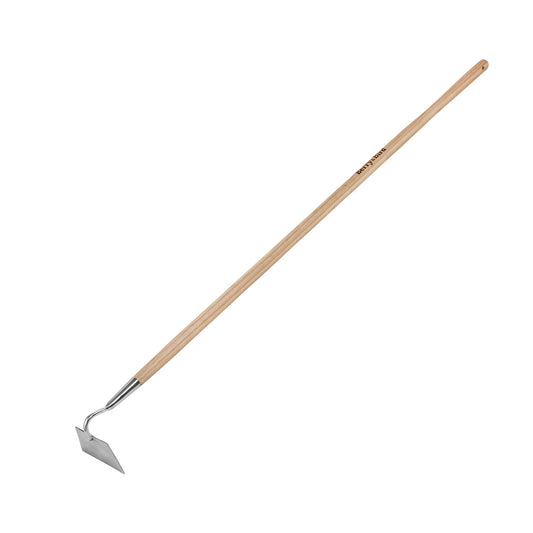 Garden Tool Draw Hoe with Long Wooden Handle Stainless Steel Weeder