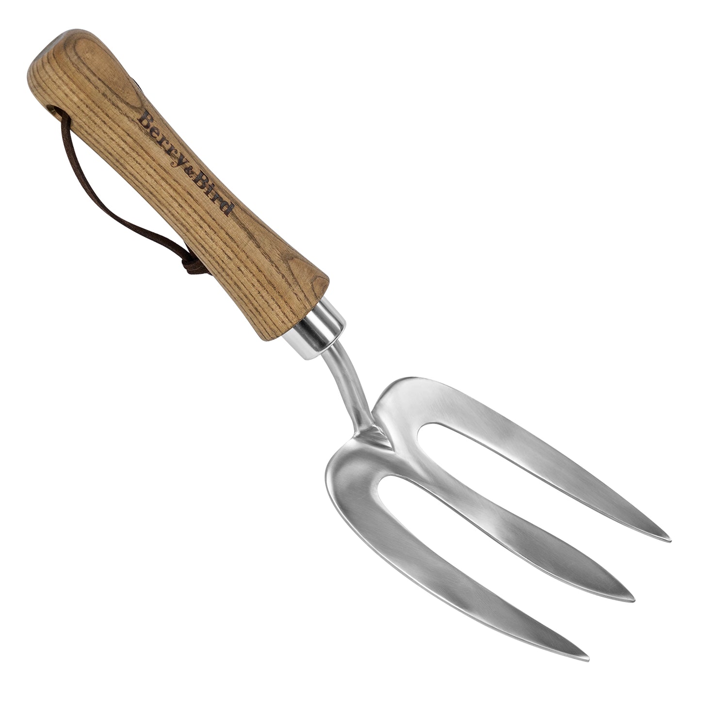 Garden Tools Hand Fork with Wood Handle Stainless Steel Hand Weed Fork