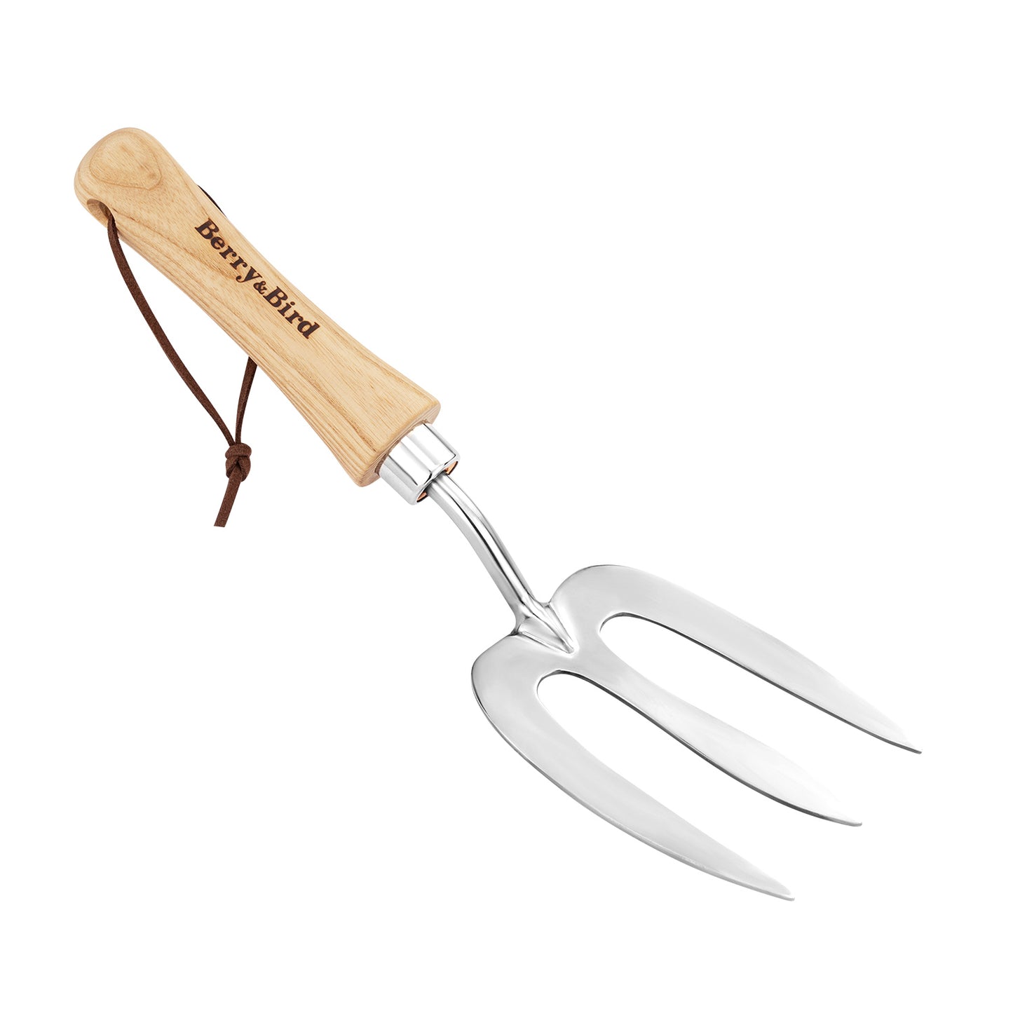 Garden Tools Hand Fork with Wood Handle Stainless Steel Hand Weed Fork