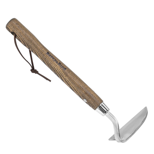 Garden Tools Japanese Sickle Hoe Weeder Scraper Hoe with Ash Wood Handle