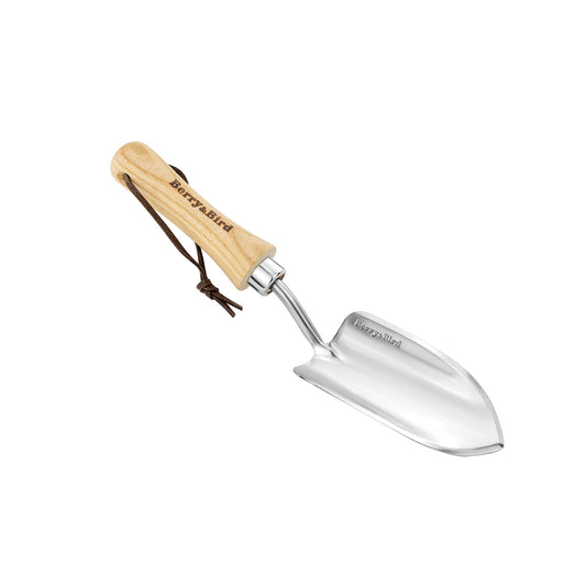 Garden Tools Lighter Potting Soils Scoop with Wood Handle Stainless Steel Trowel