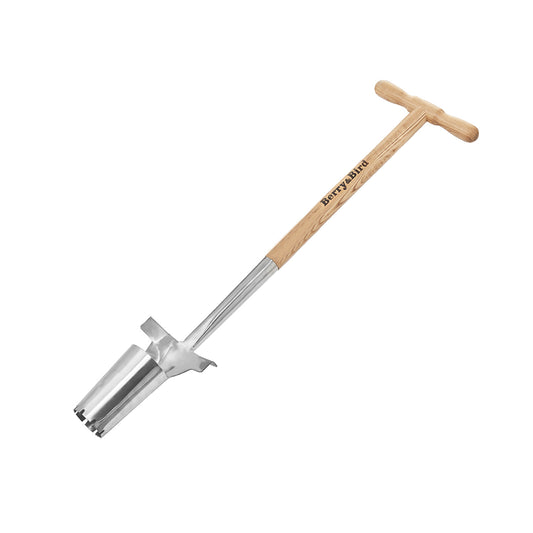 Garden Tools Long Handle Bulb Planter with Wooden T-Handle