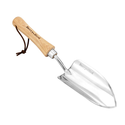Garden Tools Potting Soils Scoop with Wood Handle Stainless Steel Trowel