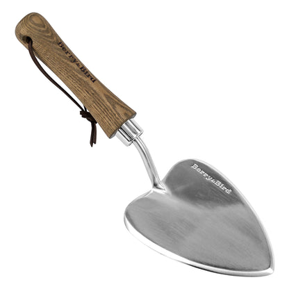 Garden Tools Potting Trowel with Wood Handle Stainless Steel Hand Shovel